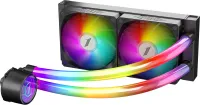 Photo de Kit Watercooling AIO 1stPlayer MT Infinite Space RGB - 240mm (Noir)