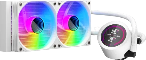 Photo de Kit Watercooling AIO 1stPlayer TS4 RGB - 240mm (Blanc)