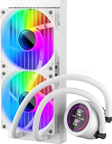 Photo de Kit Watercooling AIO 1stPlayer TS4 RGB - 240mm (Blanc)