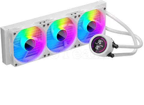 Photo de Kit Watercooling AIO 1stPlayer TS4 RGB - 360mm (Blanc)