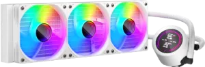 Photo de Kit Watercooling AIO 1stPlayer TS4 RGB - 360mm (Blanc)