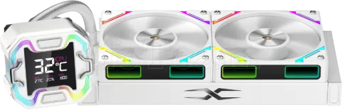 Photo de Kit Watercooling AIO 1stPlayer X-240E ARGB - 240mm (Blanc)