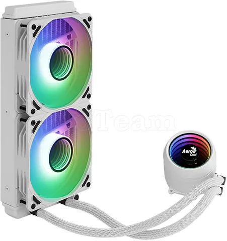 Photo de Kit Watercooling AIO Aerocool Mirage L240 RGB (Blanc)