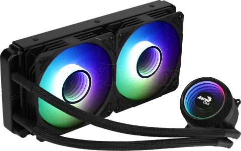 Photo de Kit Watercooling AIO Aerocool Mirage L240 RGB (Noir)