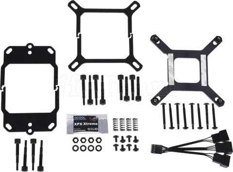 Photo de Kit Watercooling AIO Alphacool Eisbaer - 360mm (Noir)