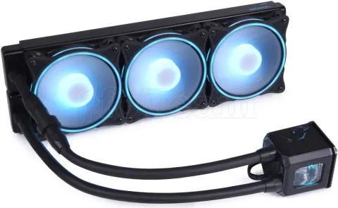 Photo de Kit Watercooling AIO Alphacool Eisbaer Aurora HPE RGB - 360mm (Noir)