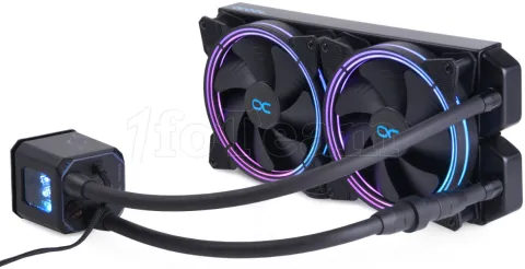 Photo de Kit Watercooling AIO Alphacool Eisbaer Aurora RGB - 280mm (Noir)