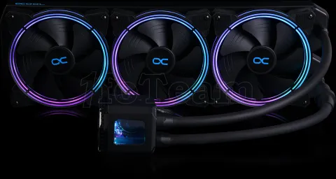 Photo de Kit Watercooling AIO Alphacool Eisbaer Aurora RGB - 420mm (Noir)