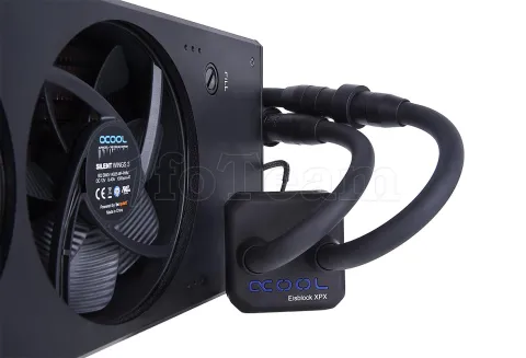 Photo de Kit Watercooling AIO Alphacool Eisbaer Extreme Black Edition 280 CPU (Noir)