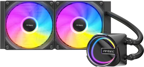Photo de Kit Watercooling AIO Antec Skeleton RGB - 240mm (Noir)