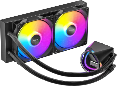 Photo de Kit Watercooling AIO Antec Skeleton RGB - 240mm (Noir)