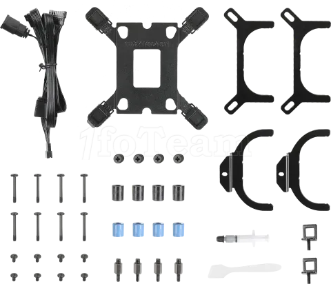 Photo de Kit Watercooling AIO Antec Skeleton RGB - 240mm (Noir)