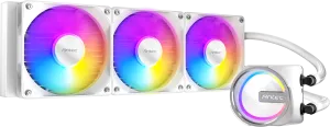 Photo de Kit Watercooling AIO Antec Skeleton RGB - 360mm (Blanc)