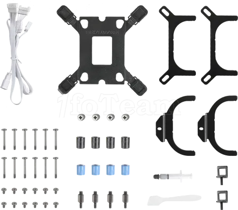 Photo de Kit Watercooling AIO Antec Skeleton RGB - 360mm (Blanc)