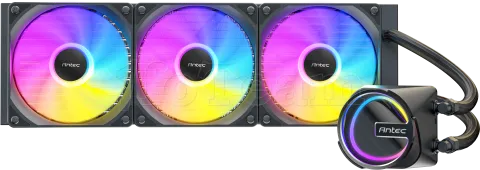 Photo de Kit Watercooling AIO Antec Skeleton RGB - 360mm (Noir)