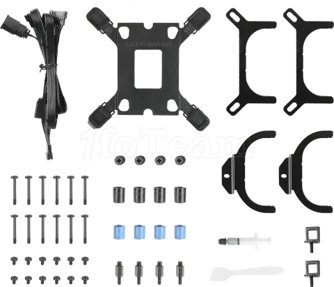 Photo de Kit Watercooling AIO Antec Skeleton RGB - 360mm (Noir)