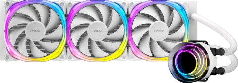 Photo de Kit Watercooling AIO Antec Vortex RGB - 360mm (Blanc)