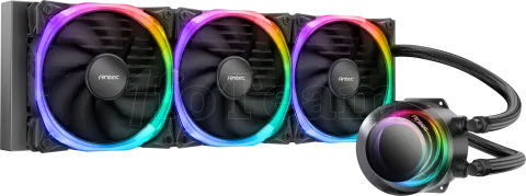 Photo de Kit Watercooling AIO Antec Vortex RGB - 360mm (Noir)