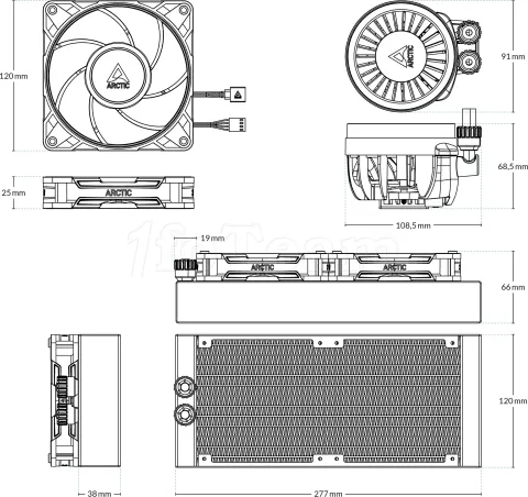 Photo de Kit Watercooling AIO Arctic Liquid Freezer III Pro - 240mm Version SI