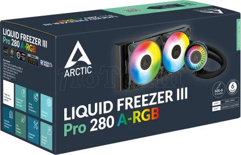 Photo de Kit Watercooling AIO Arctic Liquid Freezer III Pro RGB - 280mm (Noir)