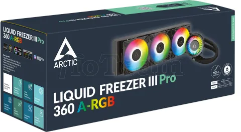 Photo de Kit Watercooling AIO Arctic Liquid Freezer III Pro RGB - 360mm (Noir)