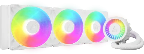 Photo de Kit Watercooling AIO Arctic Liquid Freezer III Pro RGB - 420mm (Blanc)