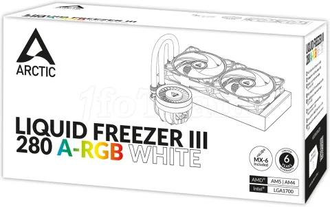 Photo de Kit Watercooling AIO Arctic Liquid Freezer III RGB - 280mm (Blanc)