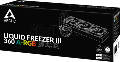 Photo de Kit Watercooling AIO Arctic Liquid Freezer III RGB - 360mm (Noir)