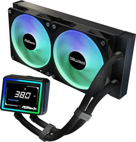 Photo de Kit Watercooling AIO ASRock Challenger Digital RGB - 240mm (Noir)