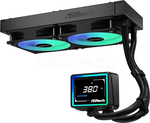 Photo de Kit Watercooling AIO ASRock Challenger Digital RGB - 240mm (Noir)