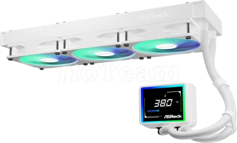 Photo de Kit Watercooling AIO ASRock Challenger Digital RGB - 360mm (Blanc)