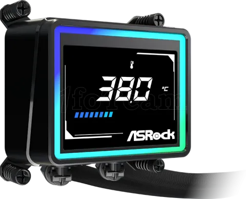 Photo de Kit Watercooling AIO ASRock Challenger Digital RGB - 360mm (Noir)