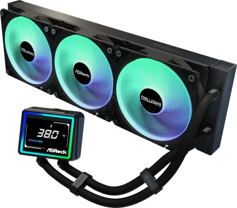 Photo de Kit Watercooling AIO ASRock Challenger Digital RGB - 360mm (Noir)