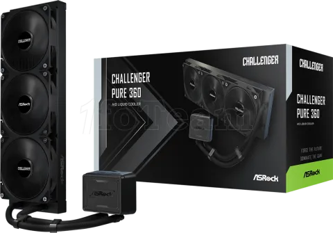 Photo de Kit Watercooling AIO ASRock Challenger Pure - 360mm (Noir)