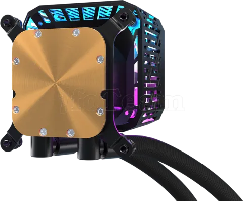 Photo de Kit Watercooling AIO ASRock Phantom Gaming LCD RGB - 360mm (Noir)