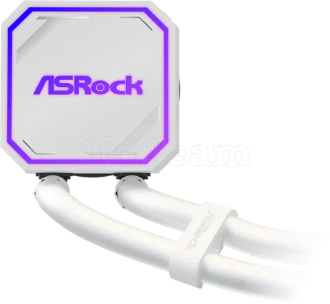 Photo de Kit Watercooling AIO ASRock Pro RGB - 240mm (Blanc)