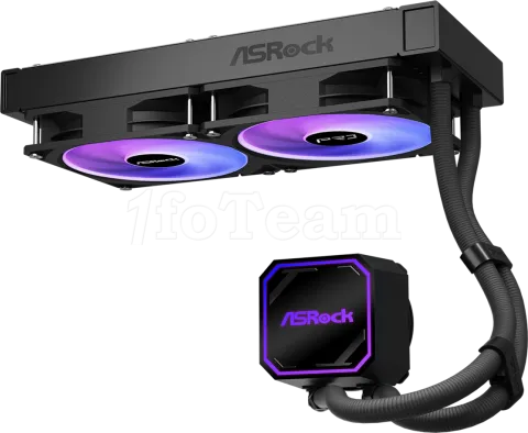 Photo de Kit Watercooling AIO ASRock Pro RGB - 240mm (Noir)