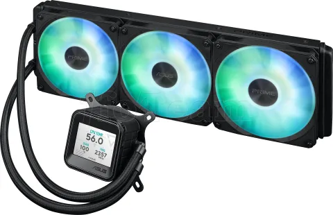 Photo de Kit Watercooling AIO Asus Prime LC 360 RGB LCD - 360mm (Noir)