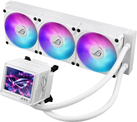 Photo de Kit Watercooling AIO Asus Rog RYUJIN III extreme ARGB - 360mm (Blanc)