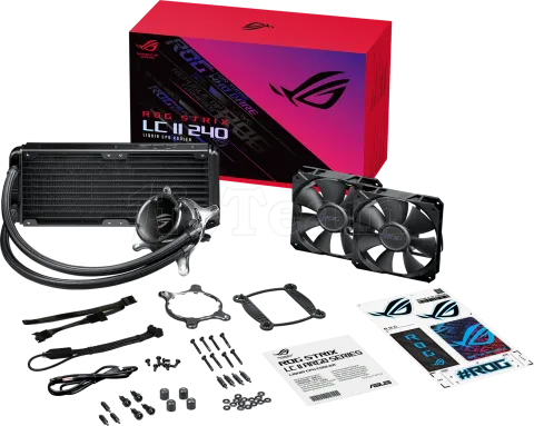 Photo de Kit Watercooling AIO Asus Rog Strix LC II - 360mm (Noir)