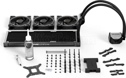 Photo de Kit Watercooling AIO Be Quiet Pure Loop 2 FX RGB - 360mm (Noir)