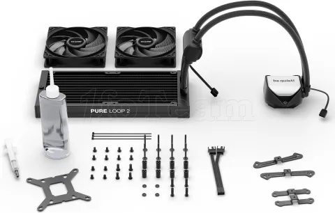 Photo de Kit Watercooling AIO Be Quiet Pure Loop 2 RGB - 240mm (Noir)