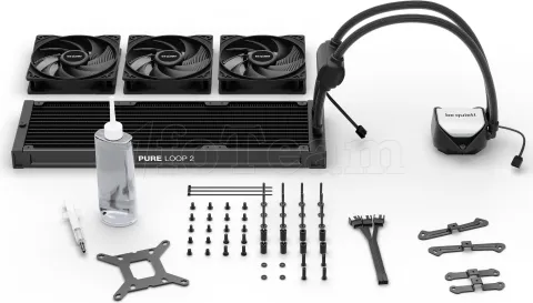 Photo de Kit Watercooling AIO Be Quiet Pure Loop 2 RGB - 360mm (Noir)