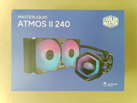 Photo de Kit Watercooling AIO Cooler Master MasterLiquid Atmos II LCD RGB - 240mm (Noir) - SN MLXD24MA25SZL11254600020 - ID 225231
