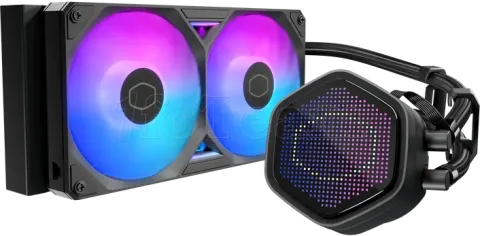 Photo de Kit Watercooling AIO Cooler Master MasterLiquid Atmos II Pixel LED RGB - 240mm (Noir)