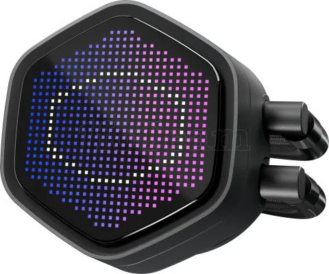 Photo de Kit Watercooling AIO Cooler Master MasterLiquid Atmos II Pixel LED RGB - 240mm (Noir)