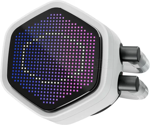 Photo de Kit Watercooling AIO Cooler Master MasterLiquid Atmos II Pixel LED RGB - 360mm (Blanc)