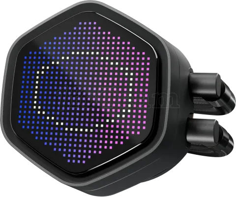 Photo de Kit Watercooling AIO Cooler Master MasterLiquid Atmos II Pixel LED RGB - 360mm (Noir)
