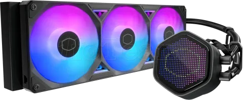Photo de Kit Watercooling AIO Cooler Master MasterLiquid Atmos II Pixel LED RGB - 360mm (Noir)