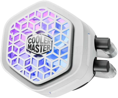 Photo de Kit Watercooling AIO Cooler Master MasterLiquid Atmos II VRM ARGB - 360mm (Blanc)